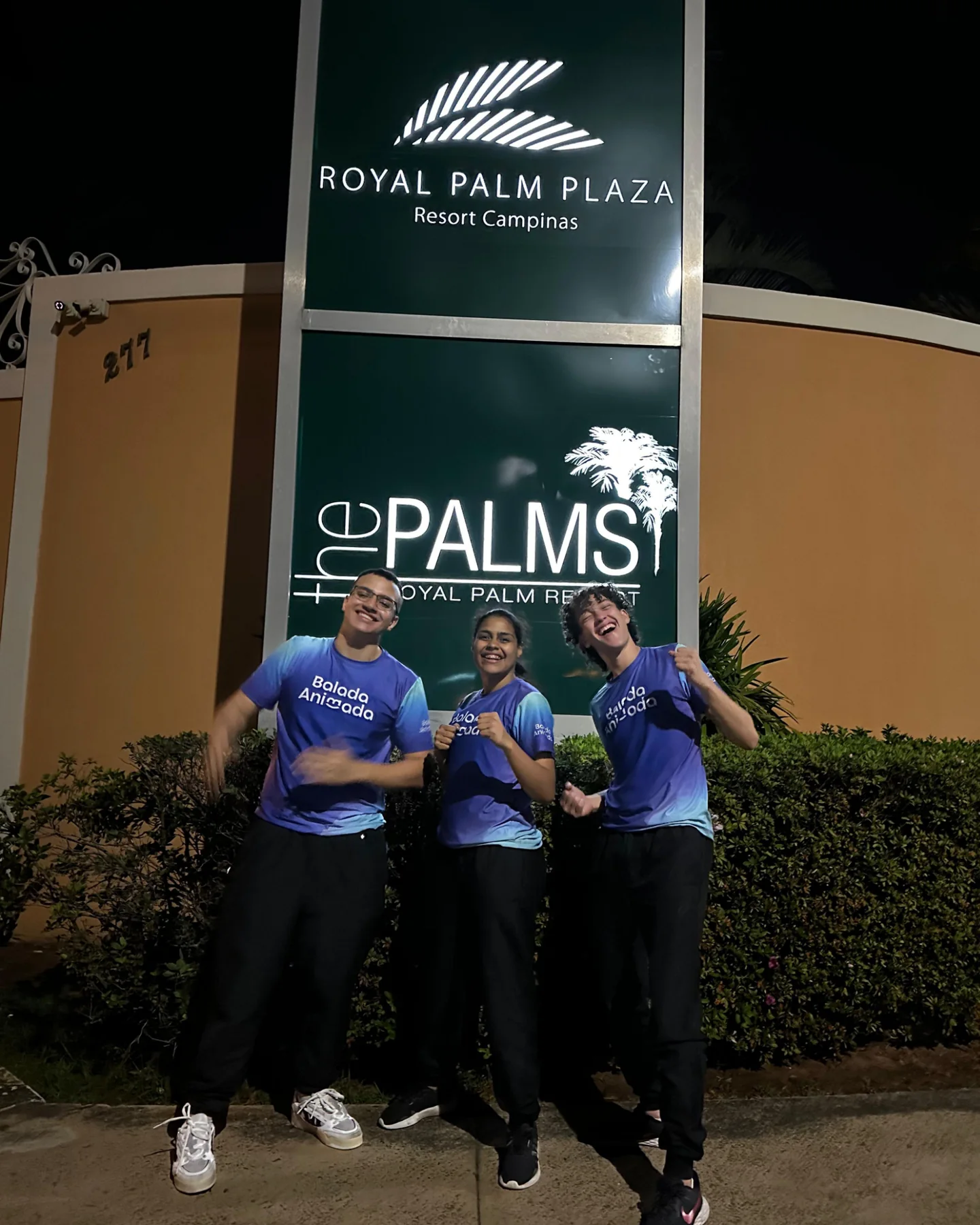 Equipe da Balada Animada em evento no Royal Palm Plaza Resort, em Campinas.